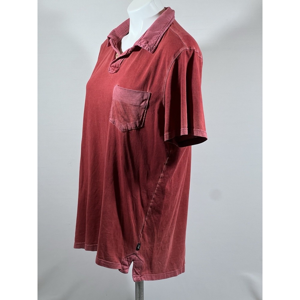 Howe Polo Shirt Mens Medium Red Short Sleeve Preppy Classic Casual Top